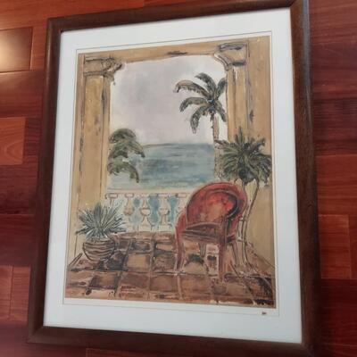 Lot 376: Tropical Artwork