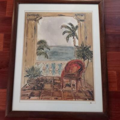 Lot 376: Tropical Artwork