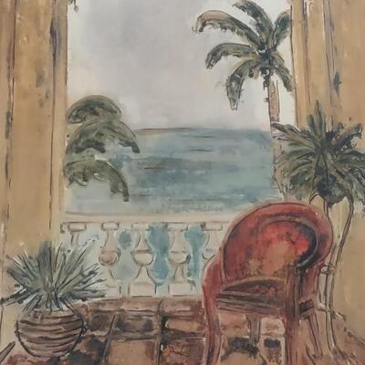 Lot 376: Tropical Artwork
