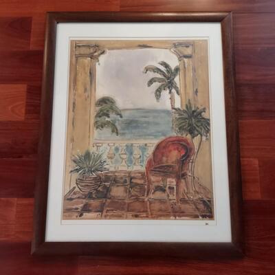 Lot 376: Tropical Artwork