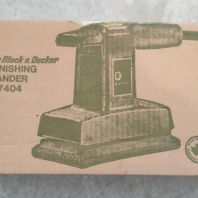 Lot 378: Black & Decker Bullseye Drill, Black & Decker Snake Light, & Black & Decker Finishing Sander