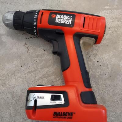 Lot 378: Black & Decker Bullseye Drill, Black & Decker Snake Light, & Black & Decker Finishing Sander