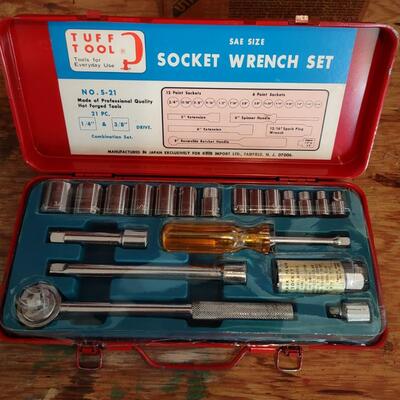 Lot 380: Black & Decker Jig Saw With Blades, Electric Drill, Socket Sets & More