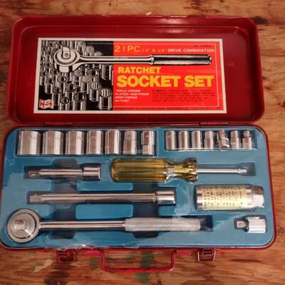Lot 380: Black & Decker Jig Saw With Blades, Electric Drill, Socket Sets & More