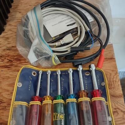 Lot 383: Rolling Wire 2 Drawer Cart With Tools, Clamps, A Tool Kit & More