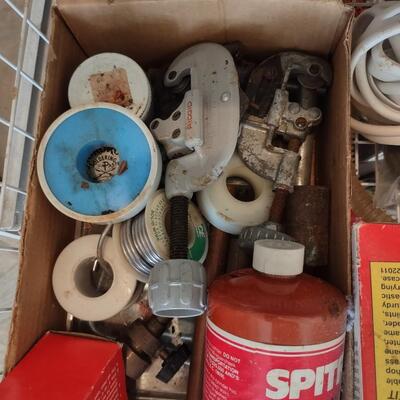 Lot 384: Rolling Wire 3 Drawer Cart With Misc. Tools & More