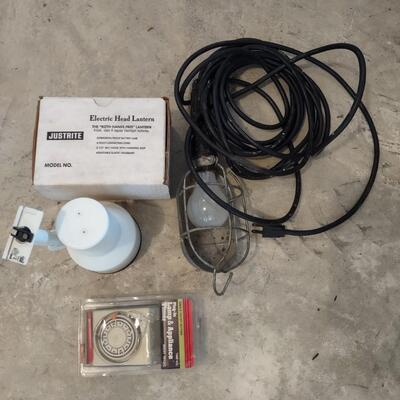 Lot 387: Craftsman Hand Saws, Saw Horses, Work Lights, & More