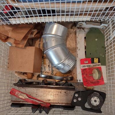 Lot 385: Rolling Wire 4 Drawer Cart With Hardware, Extension Cords, & More