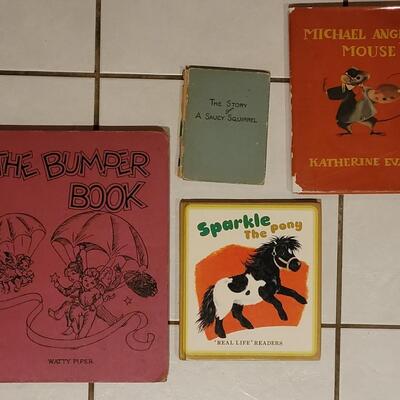 Lot 103: "The Bumper Book", "Sparkle th Pony", "Michael Angelo Mouse" and "The Saucy Squirrel"...