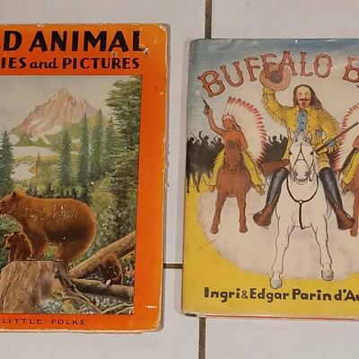Lot 108: "Buffalo Bill" and "Wild Animal Stories and Pictures" Children's Books
