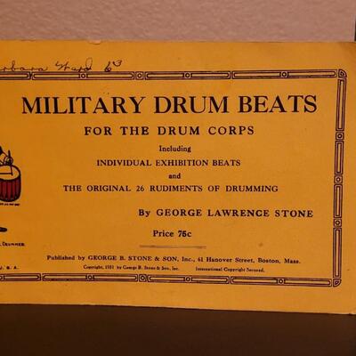 Lot 128: "Military Drum Beats" and "Cub Scout Songbook"