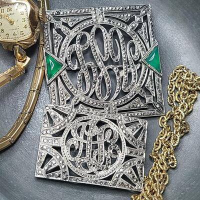 Lot 407: Antique Metal Music/Jewelry Box and More