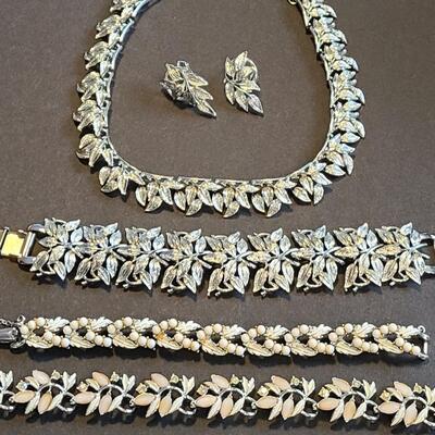 Lot 432: Vintage Coro "Chunky"  Necklace Set and More