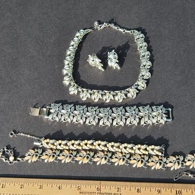 Lot 432: Vintage Coro "Chunky"  Necklace Set and More