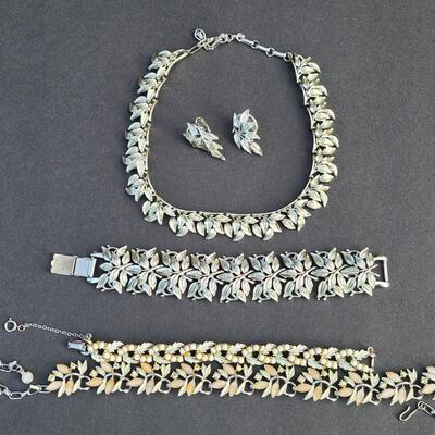 Lot 432: Vintage Coro "Chunky"  Necklace Set and More