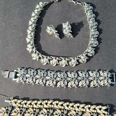 Lot 432: Vintage Coro "Chunky"  Necklace Set and More