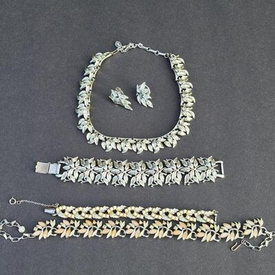 Lot 432: Vintage Coro "Chunky"  Necklace Set and More