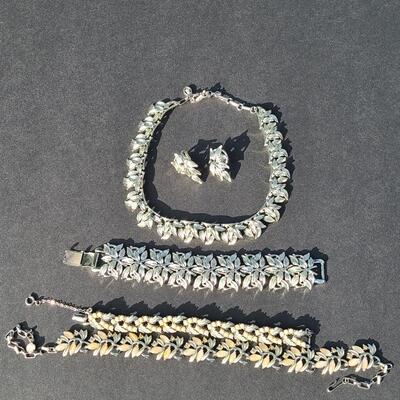 Lot 432: Vintage Coro "Chunky"  Necklace Set and More