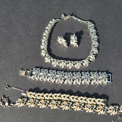 Lot 432: Vintage Coro "Chunky"  Necklace Set and More