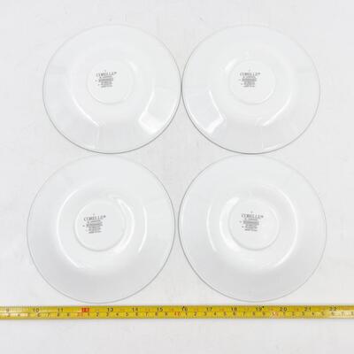 CORELLE BY CORNING â€œMY GARDENâ€ SAUCERS (4)