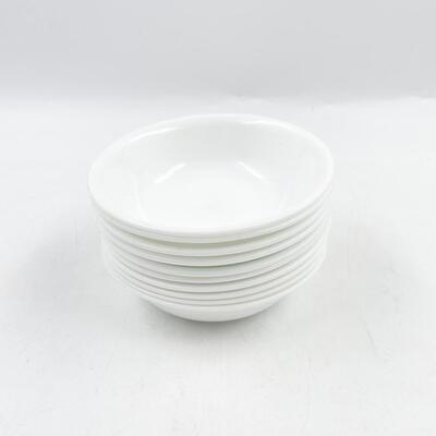 CORELLE BY CORNING WHITE 5.5â€ BOWLS (10)