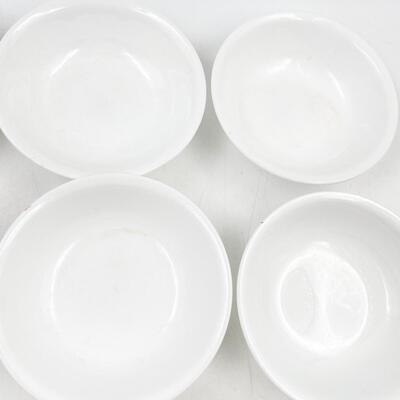 CORELLE BY CORNING WHITE 5.5â€ BOWLS (10)