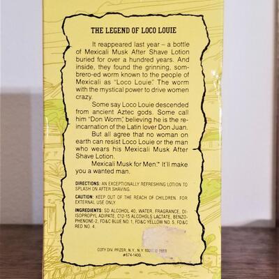 Lot #312  Unopened Bottle of SCARCE Loco Louie "Mexicali Musk for Men" Aftershave