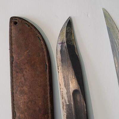 Lot 422; Large Vintage J. Marttini Filet Knife & Hunting Knife