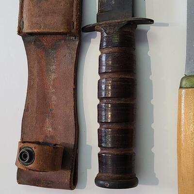Lot 422; Large Vintage J. Marttini Filet Knife & Hunting Knife
