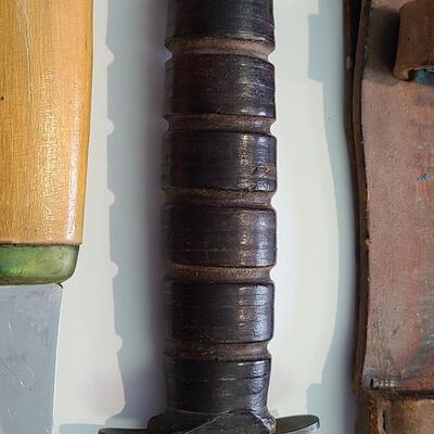 Lot 422; Large Vintage J. Marttini Filet Knife & Hunting Knife