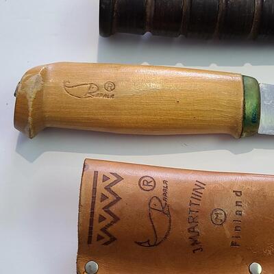 Lot 422; Large Vintage J. Marttini Filet Knife & Hunting Knife