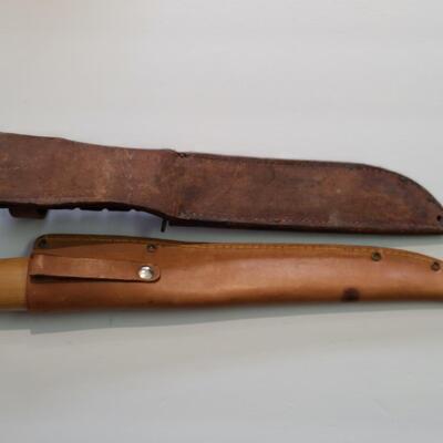 Lot 422; Large Vintage J. Marttini Filet Knife & Hunting Knife