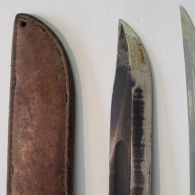 Lot 422; Large Vintage J. Marttini Filet Knife & Hunting Knife