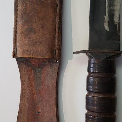 Lot 422; Large Vintage J. Marttini Filet Knife & Hunting Knife