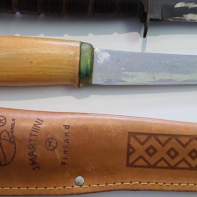 Lot 422; Large Vintage J. Marttini Filet Knife & Hunting Knife