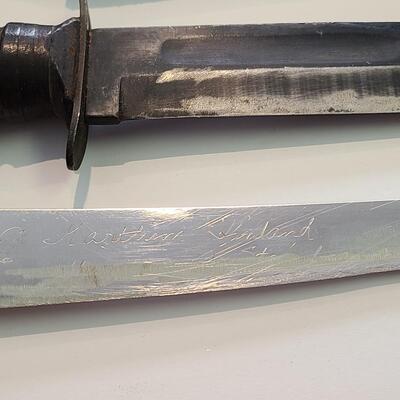 Lot 422; Large Vintage J. Marttini Filet Knife & Hunting Knife
