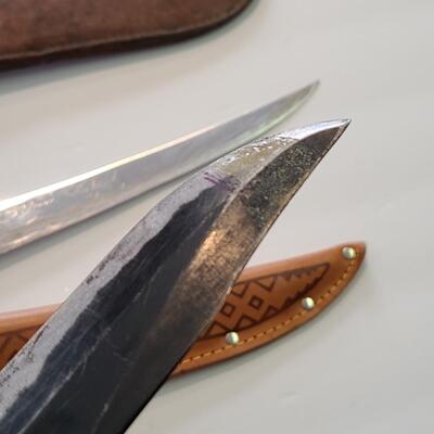 Lot 422; Large Vintage J. Marttini Filet Knife & Hunting Knife