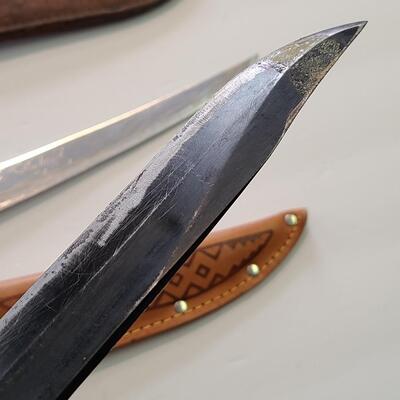 Lot 422; Large Vintage J. Marttini Filet Knife & Hunting Knife
