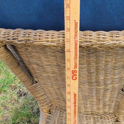Lot 419: Natural Wicker Accent Chair