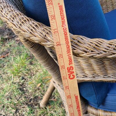 Lot 419: Natural Wicker Accent Chair
