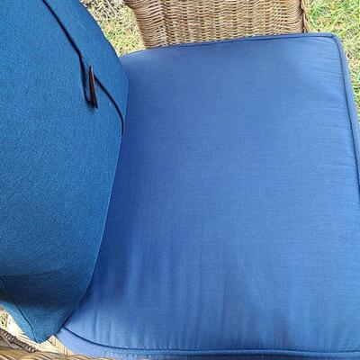 Lot 419: Natural Wicker Accent Chair