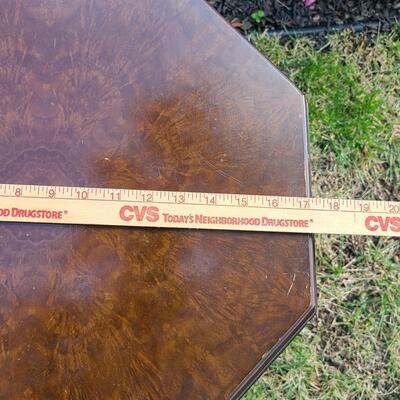 Lot G1: Antique Petite Octagon Table/Plant Stand (Unique Top)