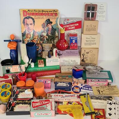Lot 415: Large Lot of Vintage Magic Tricks and Sets (Adams' Collectibles Sets in Boxes)