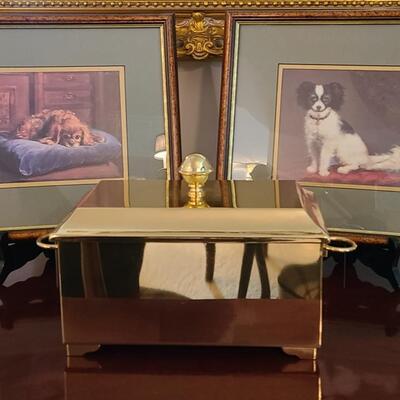 Lot 372: Pampered Dog Artwork and Decorative Box