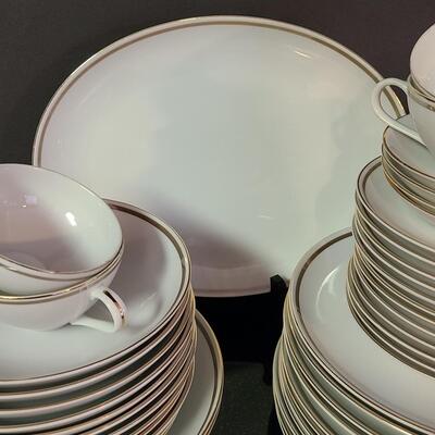 Lot 371: Vintage St Regis Gold Trimmed Serving Set