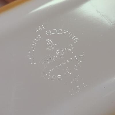 Lot 343: Vintage Fire King Bread Baking and Custard Dishes