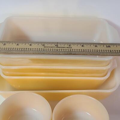 Lot 343: Vintage Fire King Bread Baking and Custard Dishes