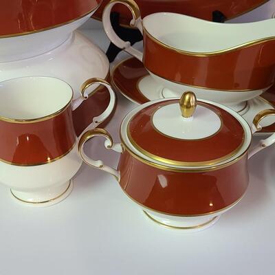 Lot 342: Mikasa "Egyptian Terracotta" Serving Pieces (With Boxes)