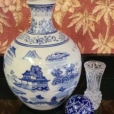 Lot 340: Large Vase by Three Hands Corp and More