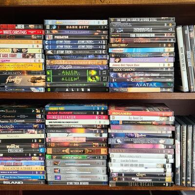 Lot 339: Large DVD Lot: Aliens 1-3, Predator, Teminator 1-3, Star Trek and More!